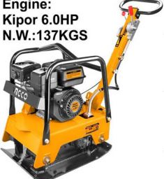 137KG Máy đầm nén bê tông dùng dầu Diesel 6HP INGCO GCP125-4