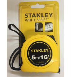 5m Thước cuốn thép 2 mặt màu trắng Stanley STHT33492-8