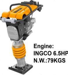 79KG Máy đầm cóc hình trụ dùng xăng 6.5HP INGCO GRT75-2