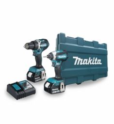 Makita Combo 18V DLX2189T máy khoan và vặn vít DDF484 + DTD153