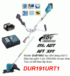 Máy cắt cỏ dùng pin 18V Makita DUR191URT1 