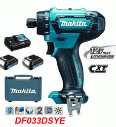 Máy khoan và vặn vít dùng pin Makita DF033DSYE (12V Max) 