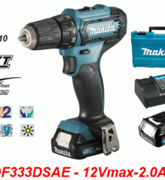 Máy khoan vặn vít dùng pin 12V Makita DF333DSAE 