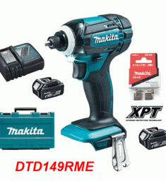 Máy vặn vít dùng pin Makita DTD149RME (kèm 2 pin 4.0 + sạc nhanh) 