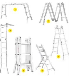 Thang nhôm gấp 4 đoạn Sumika SK603